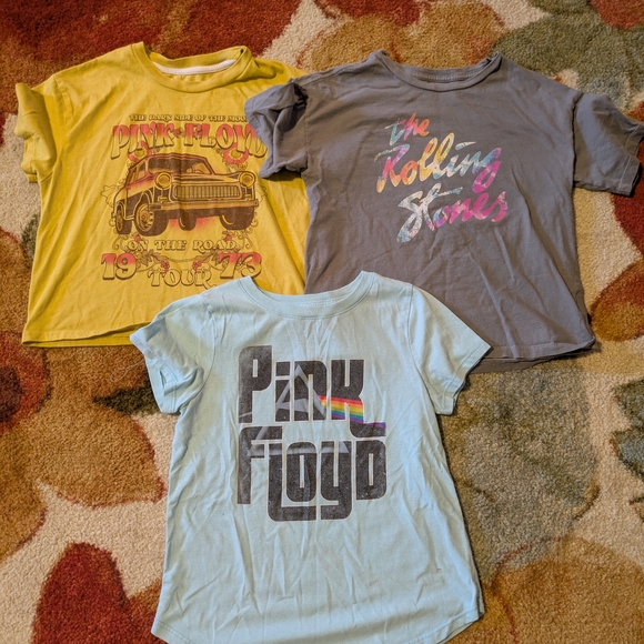 Pink Floyd Other - Pink Floyd and Stones Kids Graphic T-Shirt, Set Of 3